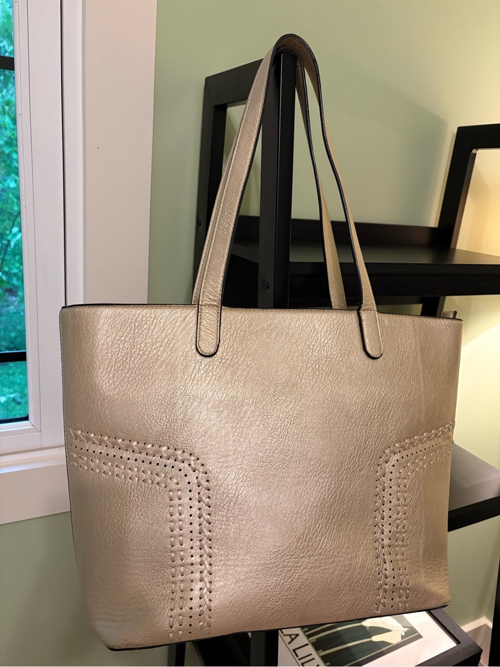 MIA Metallic Gold Tote Bag